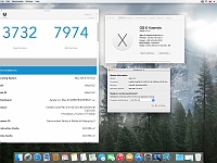 Zrzut ekranu 2015-02-23 o 18.21.45  Test procesora i3-4160 3.6 GHz programem Geekbench 3.1.6 .  Spora wydajność jak na procesor dwurdzeniowy , ale trzeba pamietać iż jest to sprzęt najnowszej generacji i do tego taktowany zegarem3.6 GHz.
